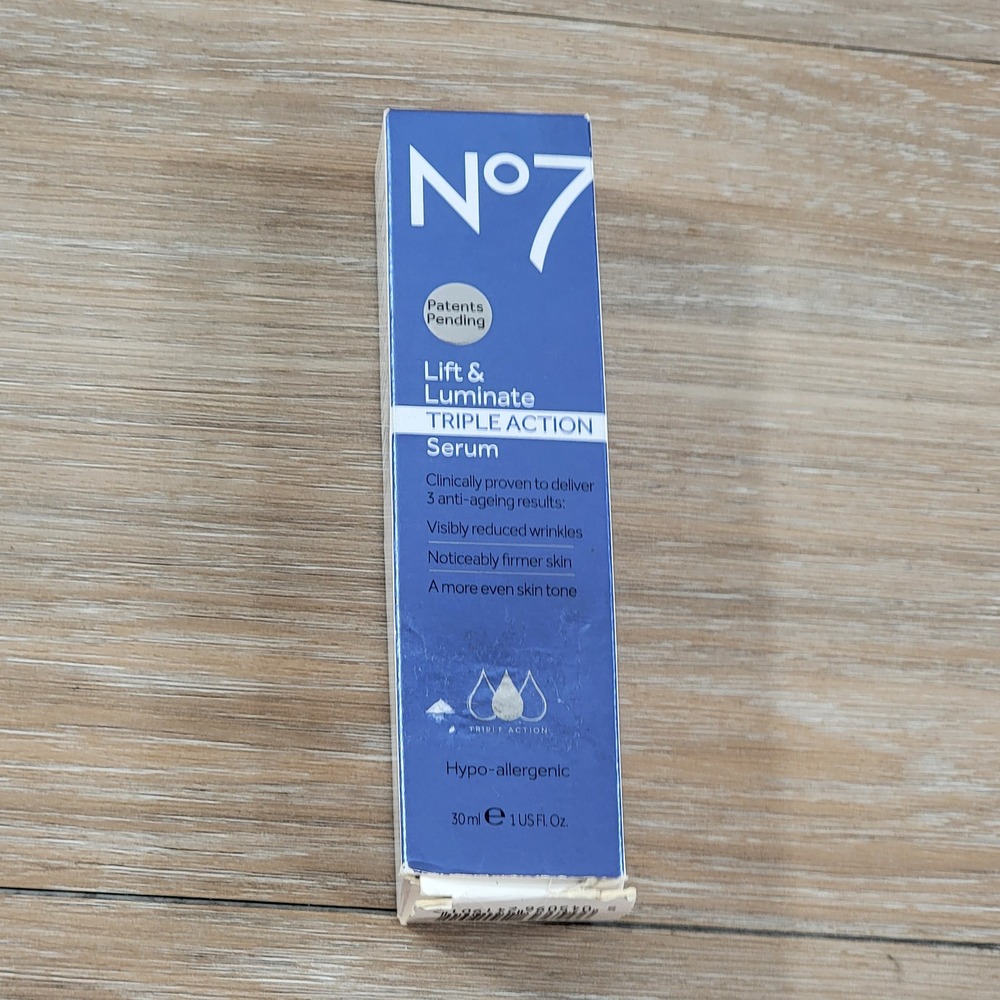 No7 Lift & Luminate Triple‎ Action Serum 30ml 1oz Anti-Aging Firming Vitamin C
